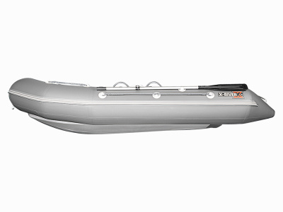 Надувная ПВХ лодка X-River Rocky 335 (оранжевый, серая фурнитура) + дублирование тканью ПВХ дна