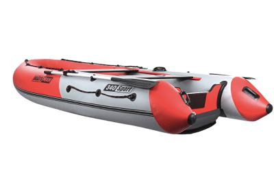 Надувная лодка Boatsman BT340ASR Sport (серо - красный)