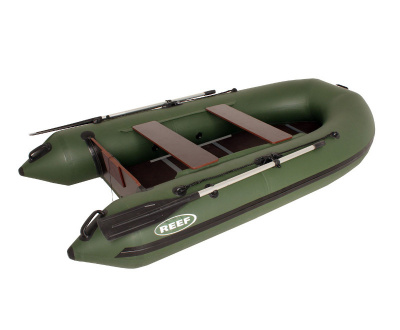 Надувная лодка ПВХ Риф 290KC (фанерный пайол + стрингера)
