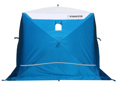 Зимняя палатка Призма Премиум STRONG (1-сл) 225*215 (бело-синий)