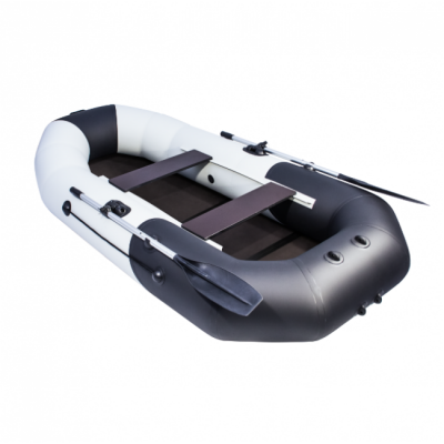 Лодка ПВХ Таймень N 270 С ТР "Комби" светло-серый/черный