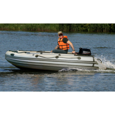 Надувная лодка ПВХ Риф Скат Тритон 400 НД (надувное дно)