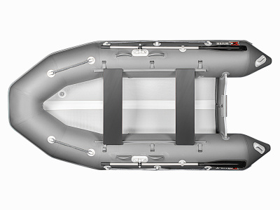 Надувная ПВХ лодка X-River Rocky 335 (оранжевый, серая фурнитура) + дублирование тканью ПВХ дна