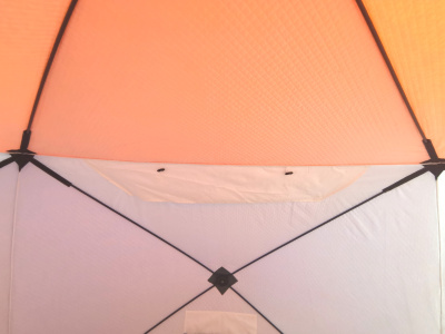 Зимняя палатка Пингвин Mr. Fisher Лонг 290 MAX Термо (3-сл) 290*225 (бело-оранжевый)