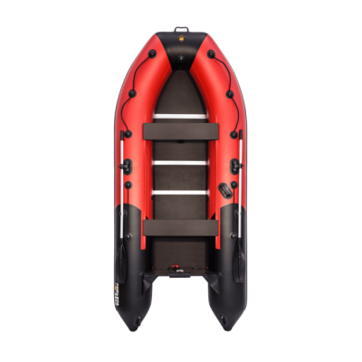 Лодка ПВХ Ривьера Компакт 3600 СК "Комби" красный/черный
